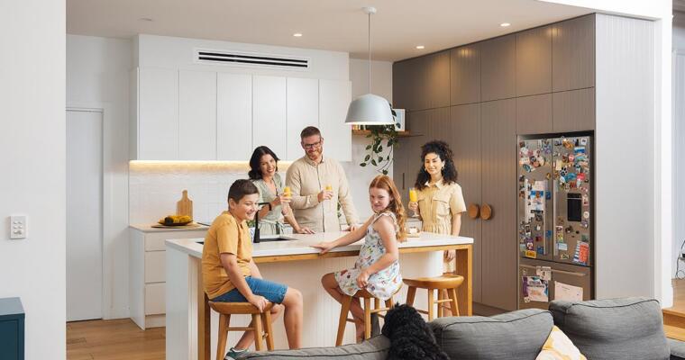 Ducted split system air conditioning